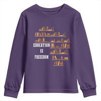 Black History Education Is Freedom Youth Sweatshirt African Roots Africa Map