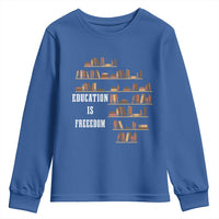 Black History Education Is Freedom Youth Sweatshirt African Roots Africa Map