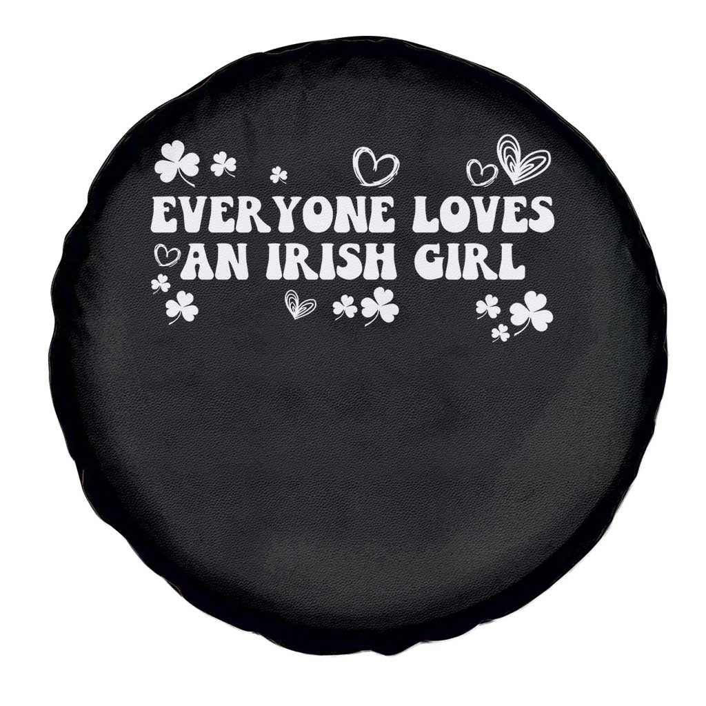 Funny Irish Women Spare Tire Cover Everyone Loves An Irish Girl St Patricks Day White