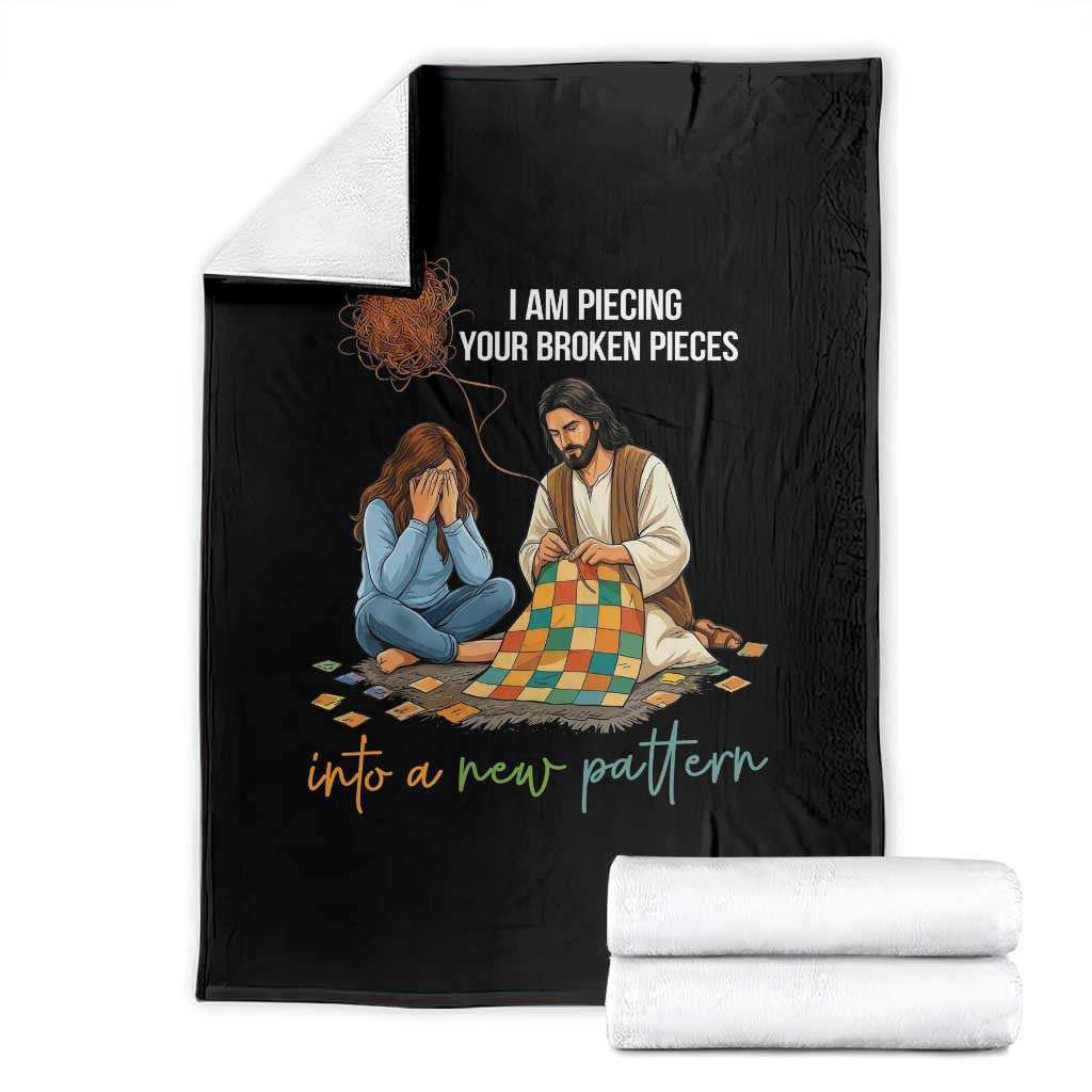 I Am Piecing Your Broken Pieces Christian Healing Throw Blanket Jesus Comfort Faith Restoration Inspirational Gift
