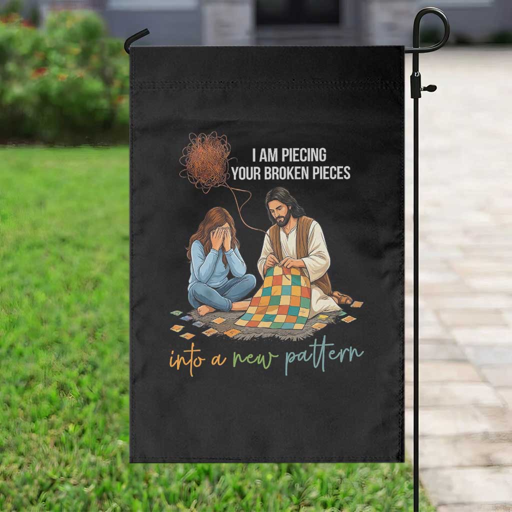 I Am Piecing Your Broken Pieces Christian Healing Garden Flag Jesus Comfort Faith Restoration Inspirational Gift