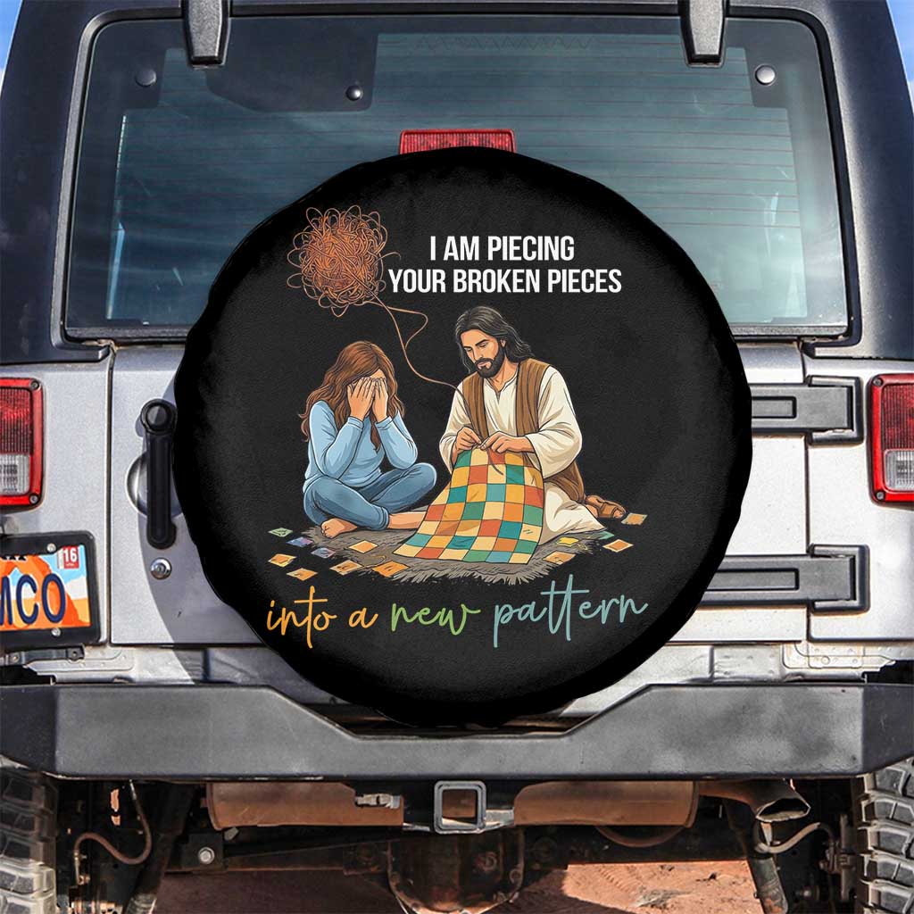 I Am Piecing Your Broken Pieces Christian Healing Spare Tire Cover Jesus Comfort Faith Restoration Inspirational Gift