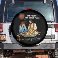 I Am Piecing Your Broken Pieces Christian Healing Spare Tire Cover Jesus Comfort Faith Restoration Inspirational Gift