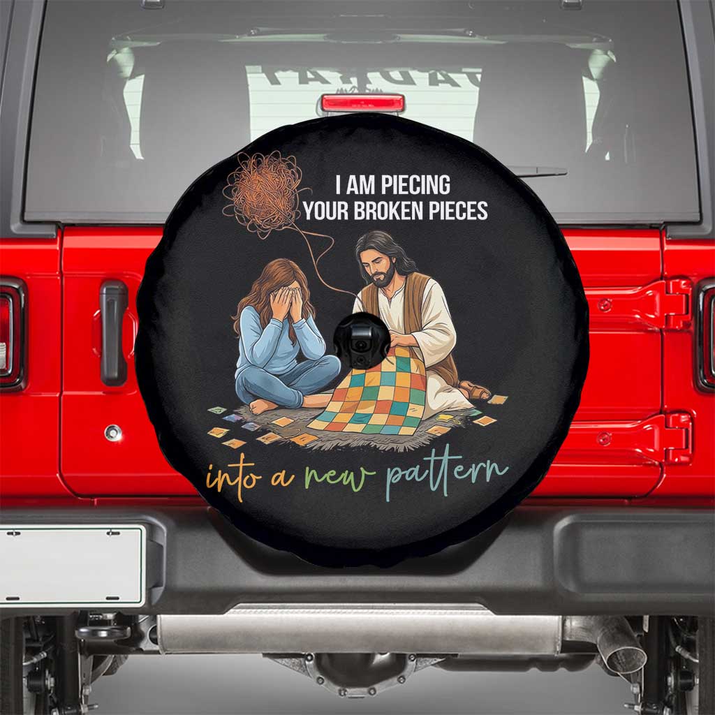 I Am Piecing Your Broken Pieces Christian Healing Spare Tire Cover Jesus Comfort Faith Restoration Inspirational Gift