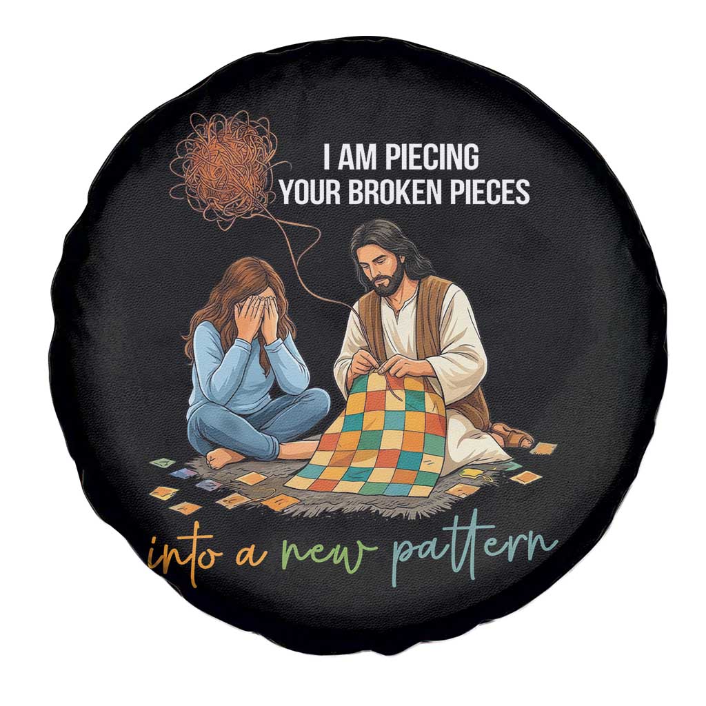 I Am Piecing Your Broken Pieces Christian Healing Spare Tire Cover Jesus Comfort Faith Restoration Inspirational Gift