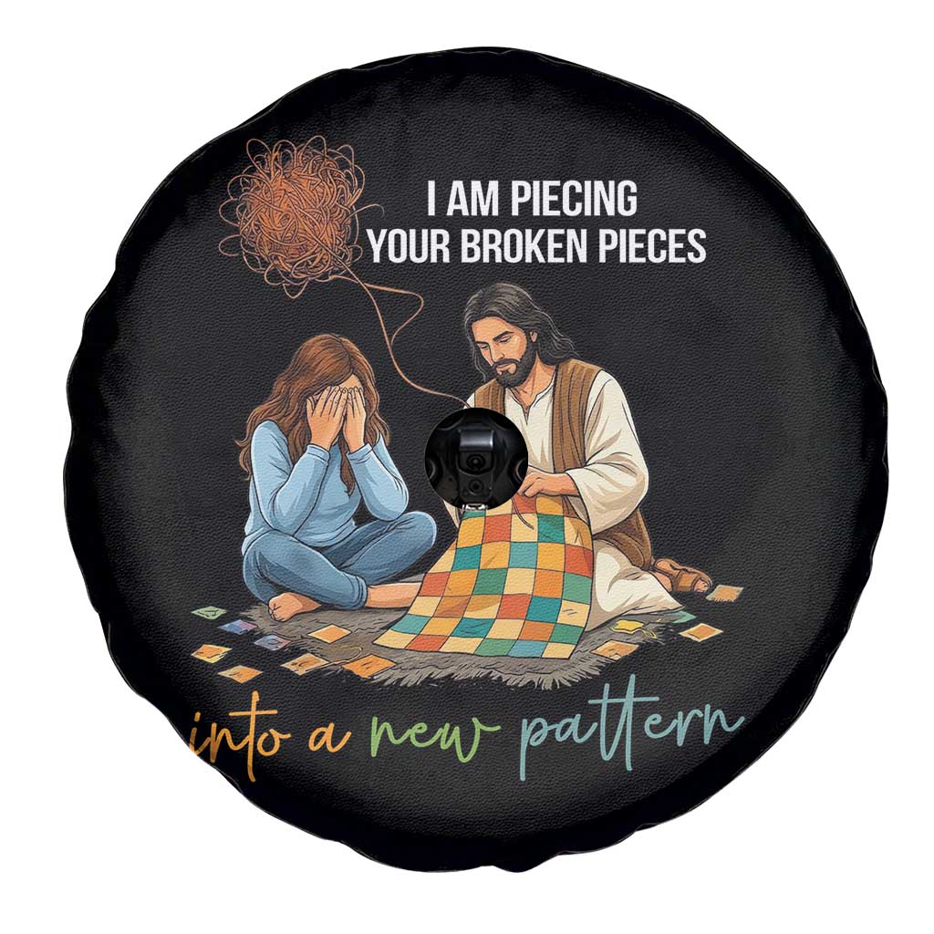 I Am Piecing Your Broken Pieces Christian Healing Spare Tire Cover Jesus Comfort Faith Restoration Inspirational Gift