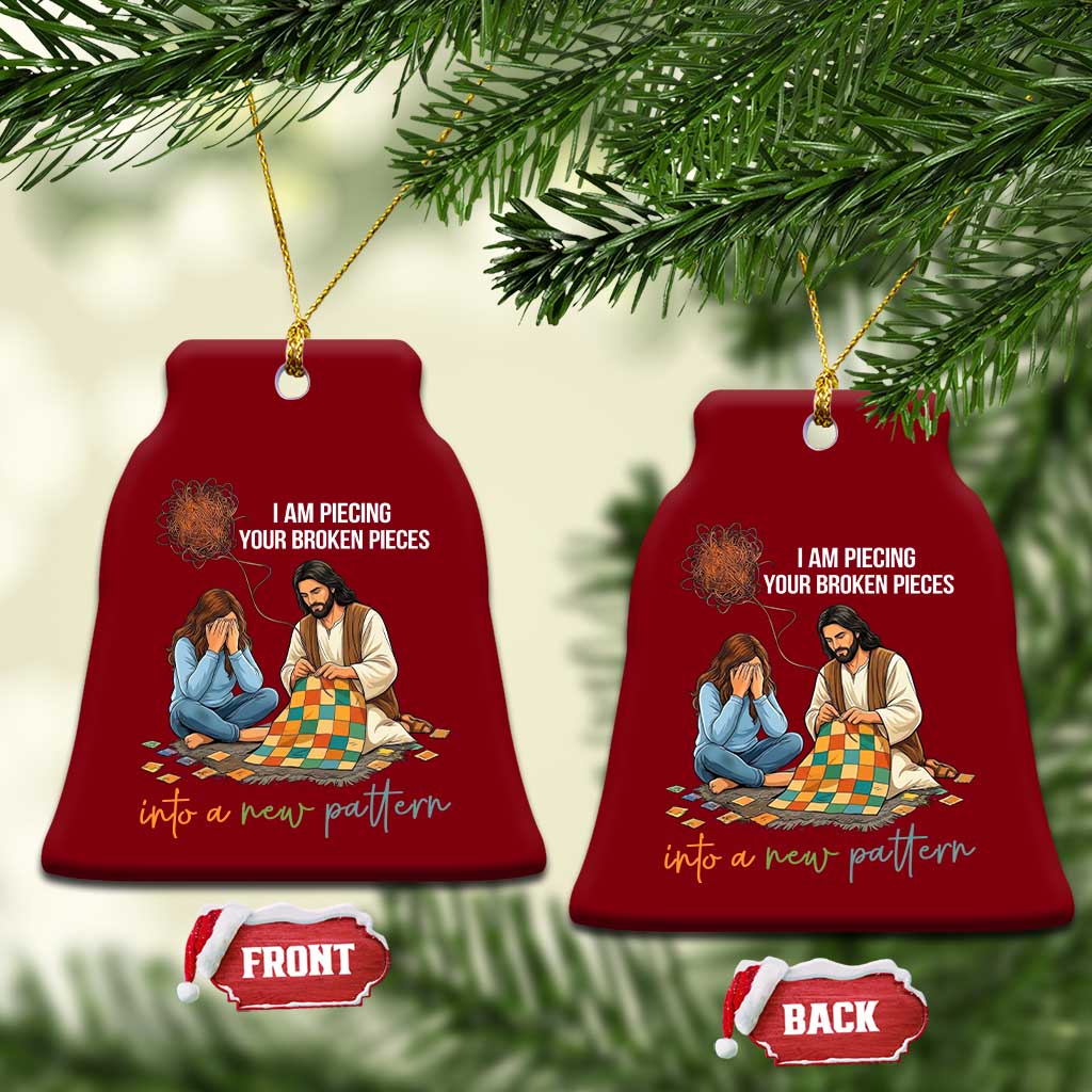 I Am Piecing Your Broken Pieces Christian Healing Ceramic Ornament Jesus Comfort Faith Restoration Inspirational Gift