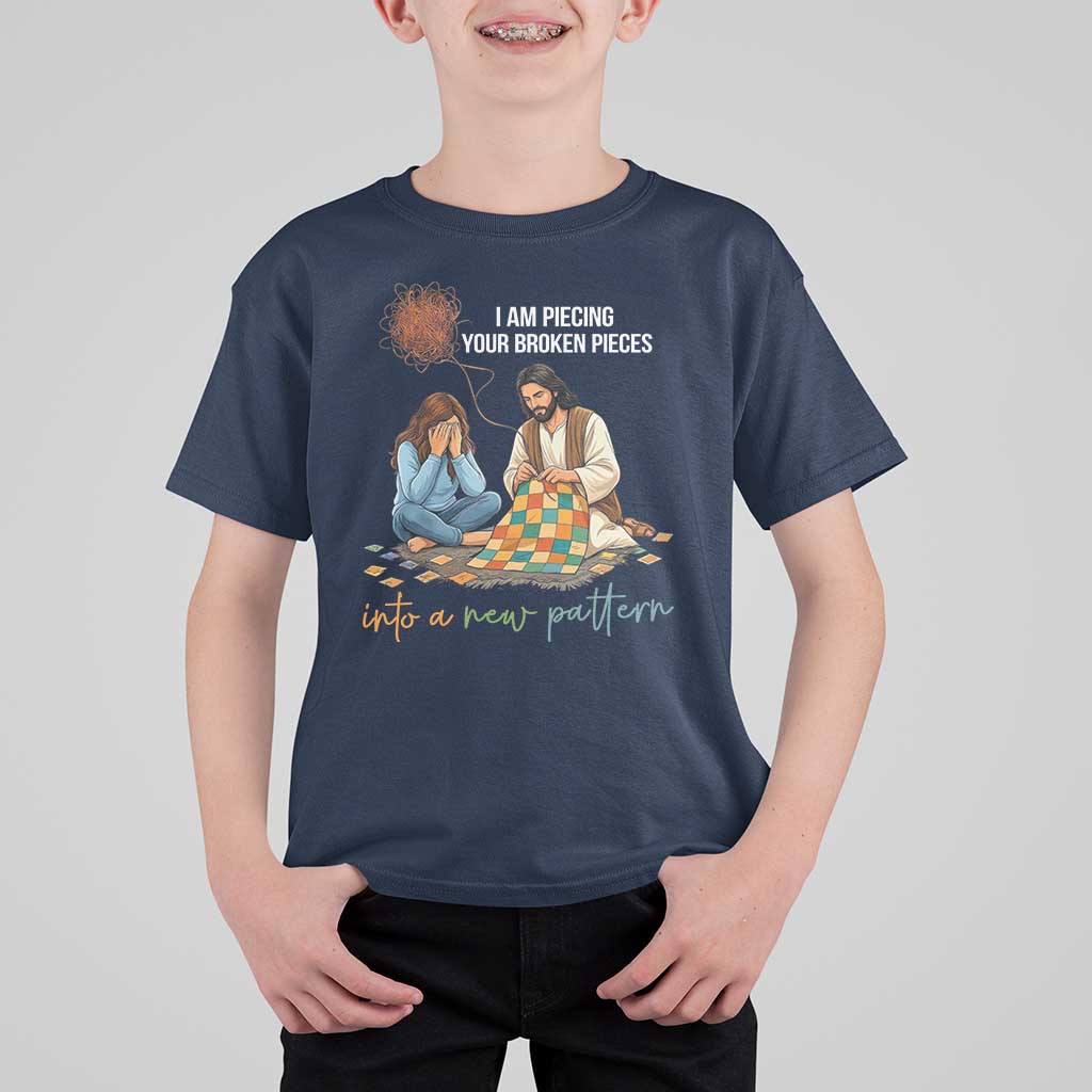 I Am Piecing Your Broken Pieces Christian Healing T Shirt For Kid Jesus Comfort Faith Restoration Inspirational Gift