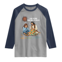 I Am Piecing Your Broken Pieces Christian Healing Raglan Shirt Jesus Comfort Faith Restoration Inspirational Gift