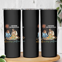 I Am Piecing Your Broken Pieces Christian Healing Skinny Tumbler Jesus Comfort Faith Restoration Inspirational Gift