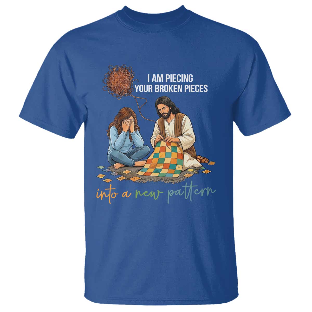 I Am Piecing Your Broken Pieces Christian Healing T Shirt Jesus Comfort Faith Restoration Inspirational Gift