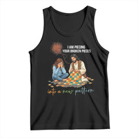 I Am Piecing Your Broken Pieces Christian Healing Tank Top Jesus Comfort Faith Restoration Inspirational Gift