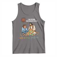 I Am Piecing Your Broken Pieces Christian Healing Tank Top Jesus Comfort Faith Restoration Inspirational Gift