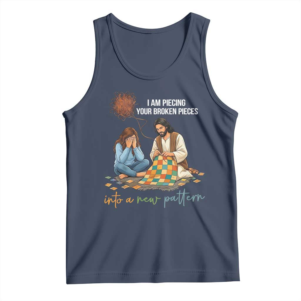 I Am Piecing Your Broken Pieces Christian Healing Tank Top Jesus Comfort Faith Restoration Inspirational Gift