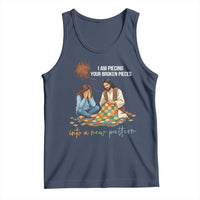I Am Piecing Your Broken Pieces Christian Healing Tank Top Jesus Comfort Faith Restoration Inspirational Gift