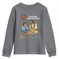 I Am Piecing Your Broken Pieces Christian Healing Youth Sweatshirt Jesus Comfort Faith Restoration Inspirational Gift