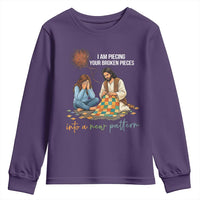 I Am Piecing Your Broken Pieces Christian Healing Youth Sweatshirt Jesus Comfort Faith Restoration Inspirational Gift