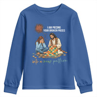 I Am Piecing Your Broken Pieces Christian Healing Youth Sweatshirt Jesus Comfort Faith Restoration Inspirational Gift