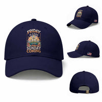 Friday Is Good Cause Sunday Is Coming Christian Easter Baseball Cap Cross Sunrise Floral Faith Inspirational Gift