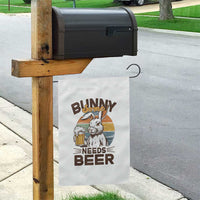 Some Bunny Needs Beer Funny Easter Drinking Humor Garden Flag Retro Rabbit Beer Lover Gift