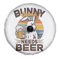 Some Bunny Needs Beer Funny Easter Drinking Humor Spare Tire Cover Retro Rabbit Beer Lover Gift