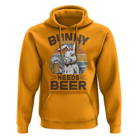 Some Bunny Needs Beer Funny Easter Drinking Humor Hoodie Retro Rabbit Beer Lover Gift