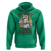Some Bunny Needs Beer Funny Easter Drinking Humor Hoodie Retro Rabbit Beer Lover Gift