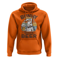 Some Bunny Needs Beer Funny Easter Drinking Humor Hoodie Retro Rabbit Beer Lover Gift
