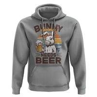 Some Bunny Needs Beer Funny Easter Drinking Humor Hoodie Retro Rabbit Beer Lover Gift