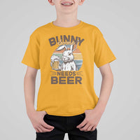 Some Bunny Needs Beer Funny Easter Drinking Humor T Shirt For Kid Retro Rabbit Beer Lover Gift
