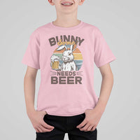Some Bunny Needs Beer Funny Easter Drinking Humor T Shirt For Kid Retro Rabbit Beer Lover Gift