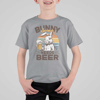 Some Bunny Needs Beer Funny Easter Drinking Humor T Shirt For Kid Retro Rabbit Beer Lover Gift