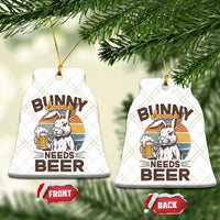 Some Bunny Needs Beer Funny Easter Drinking Humor Ceramic Ornament Retro Rabbit Beer Lover Gift