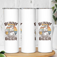 Some Bunny Needs Beer Funny Easter Drinking Humor Skinny Tumbler Retro Rabbit Beer Lover Gift