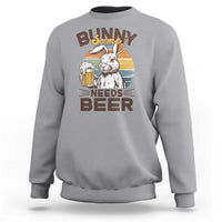Some Bunny Needs Beer Funny Easter Drinking Humor Sweatshirt Retro Rabbit Beer Lover Gift