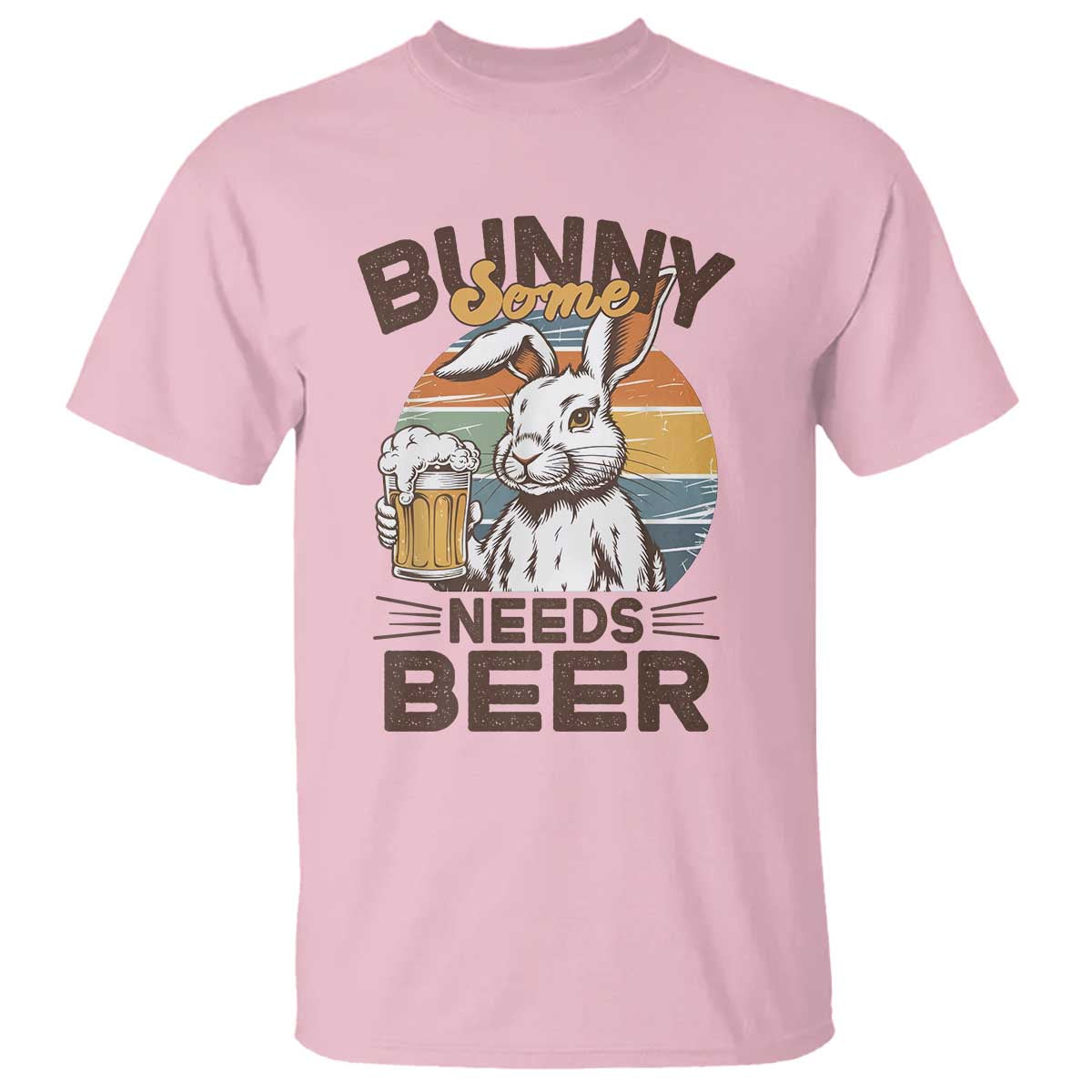 Some Bunny Needs Beer Funny Easter Drinking Humor T Shirt Retro Rabbit Beer Lover Gift