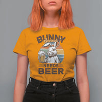 Some Bunny Needs Beer Funny Easter Drinking Humor T Shirt For Women Retro Rabbit Beer Lover Gift