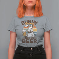 Some Bunny Needs Beer Funny Easter Drinking Humor T Shirt For Women Retro Rabbit Beer Lover Gift