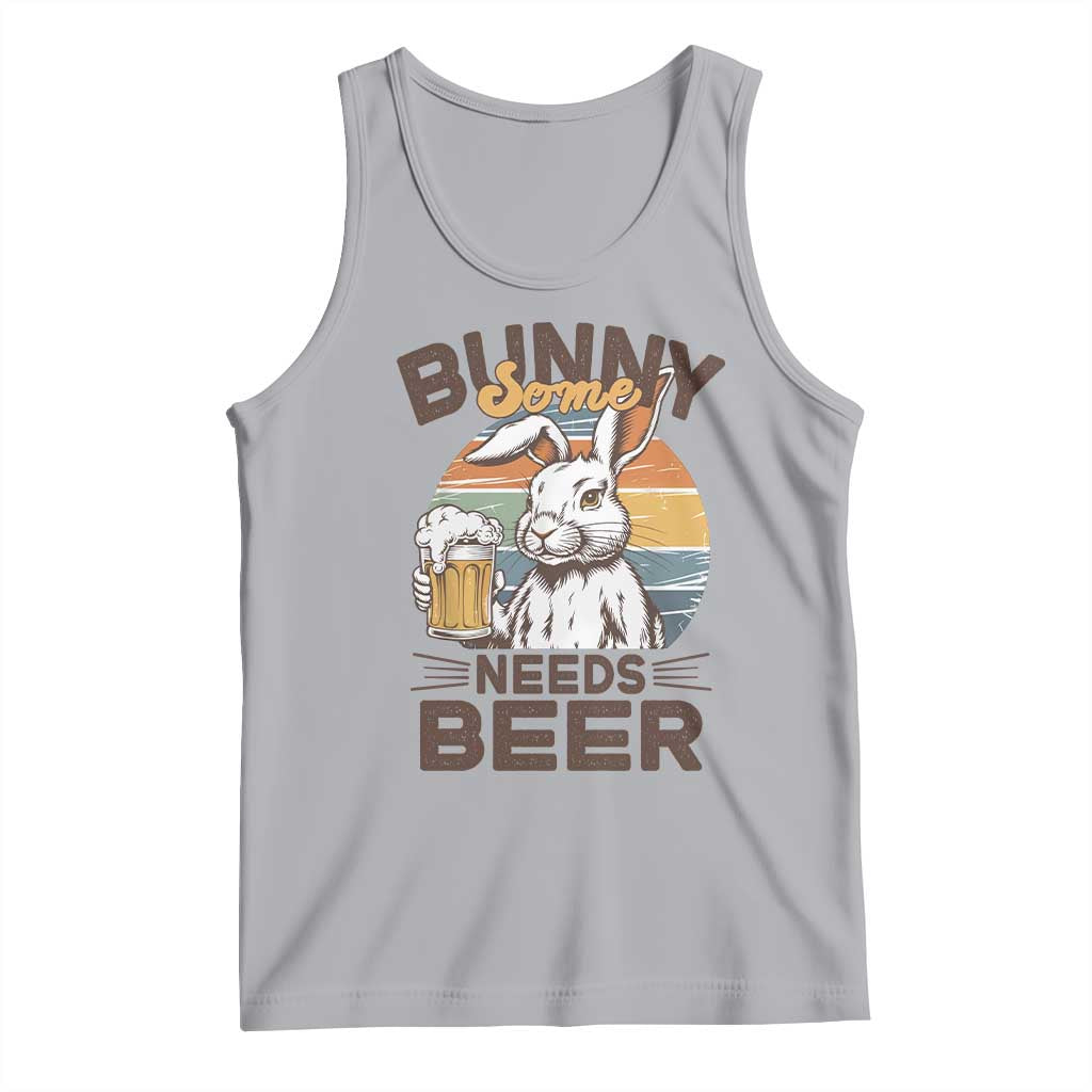 Some Bunny Needs Beer Funny Easter Drinking Humor Tank Top Retro Rabbit Beer Lover Gift