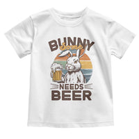 Some Bunny Needs Beer Funny Easter Drinking Humor Toddler T Shirt Retro Rabbit Beer Lover Gift