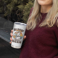 Some Bunny Needs Beer Funny Easter Drinking Humor Tumbler Cup Retro Rabbit Beer Lover Gift