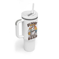 Some Bunny Needs Beer Funny Easter Drinking Humor Tumbler With Handle Retro Rabbit Beer Lover Gift