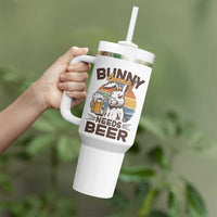 Some Bunny Needs Beer Funny Easter Drinking Humor Tumbler With Handle Retro Rabbit Beer Lover Gift