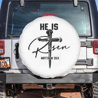 He Is Risen Matthew 28:6 Christian Easter Spare Tire Cover Nail Cross Faith Religious Inspirational Gift