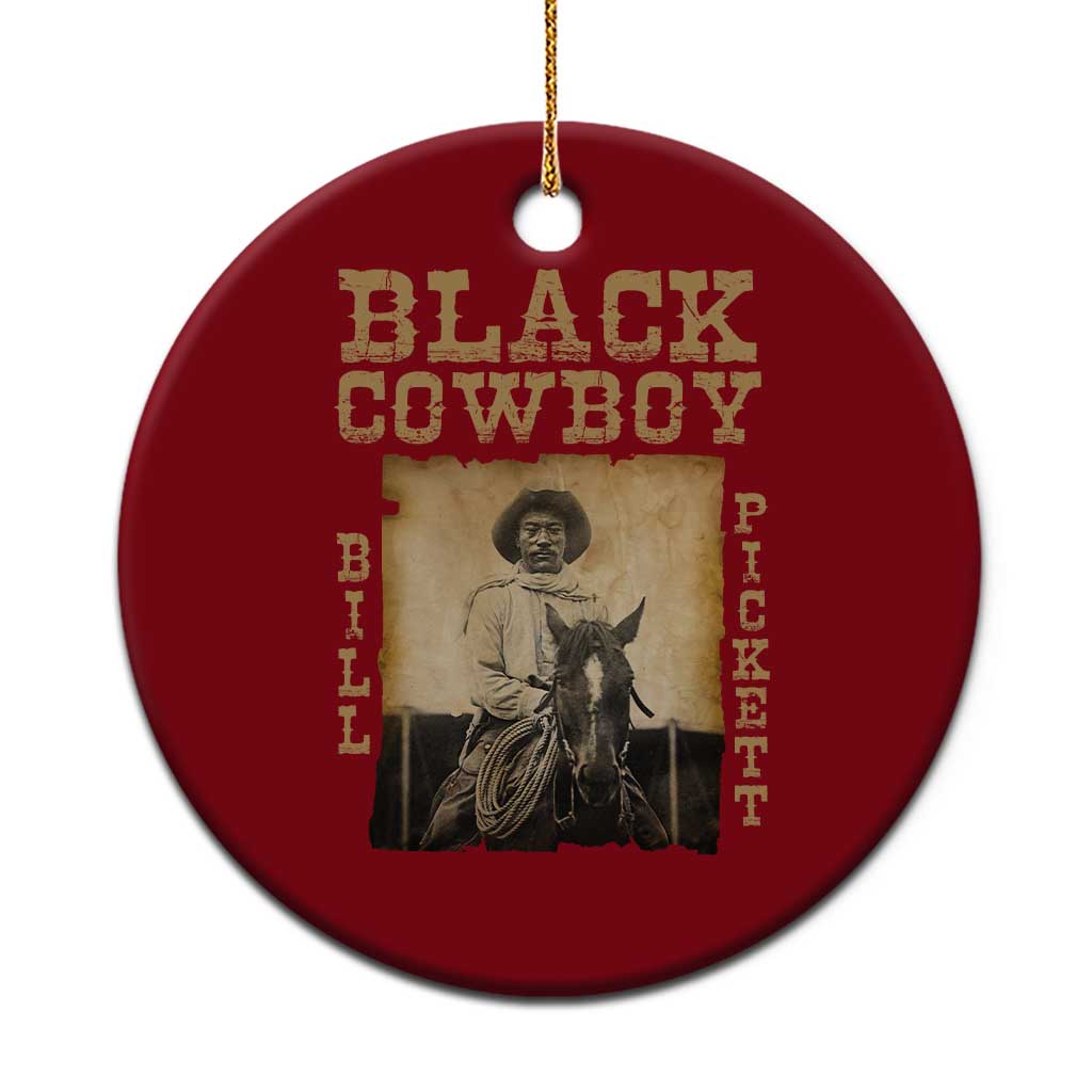 Bill Pickett Ceramic Ornament Black Cowboy Western Legend Vintage - Wonder Print Shop