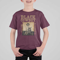 Bill Pickett T Shirt For Kid Black Cowboy Western Legend Vintage