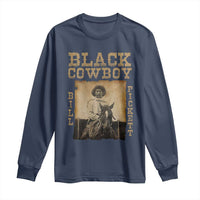 Bill Pickett Long Sleeve Shirt Black Cowboy Western Legend Vintage
