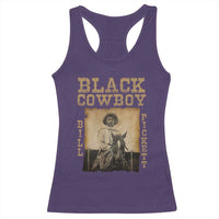 Bill Pickett Racerback Tank Top Black Cowboy Western Legend Vintage
