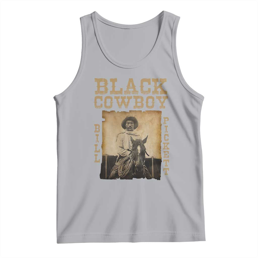 Bill Pickett Tank Top Black Cowboy Western Legend Vintage