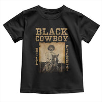 Bill Pickett Toddler T Shirt Black Cowboy Western Legend Vintage